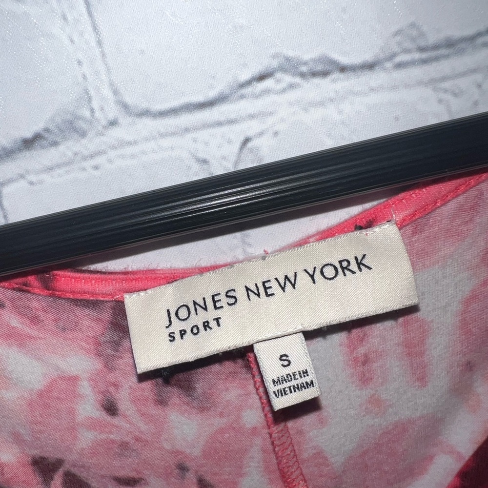 jones new york sport pink & white floral sleeveless dress size S - Picture 7 of 11
